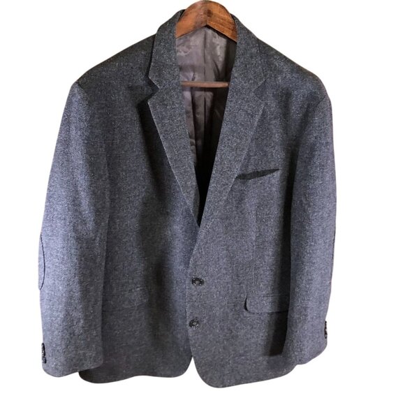 Kenneth Cole New York Men's  Blazer Jacket 48R Wool Gray Double Button Workwear - Picture 1 of 15